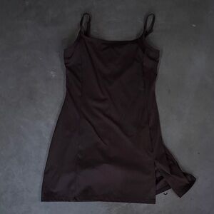 Athletic brown Dress with shorts